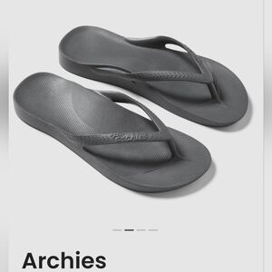 Archies Arch Support Flip Flops Black Men’s US 14 Women’s US 15